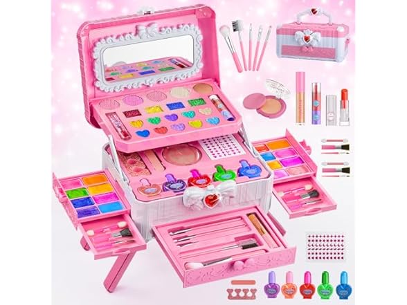 Kids Makeup Set with Stand