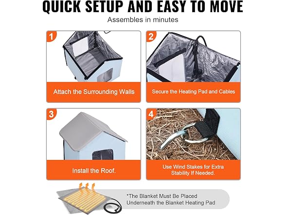 VEVOR Heated Cat House, Outdoor Kitty