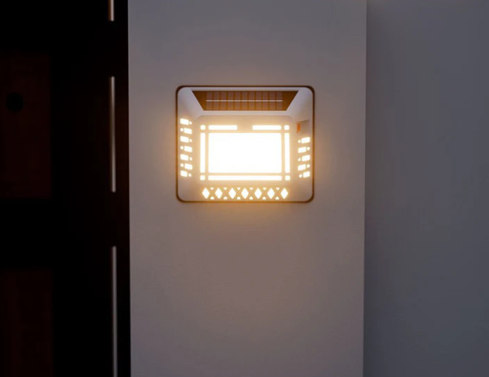 Solar LED Address Sign, White - Gallery 23