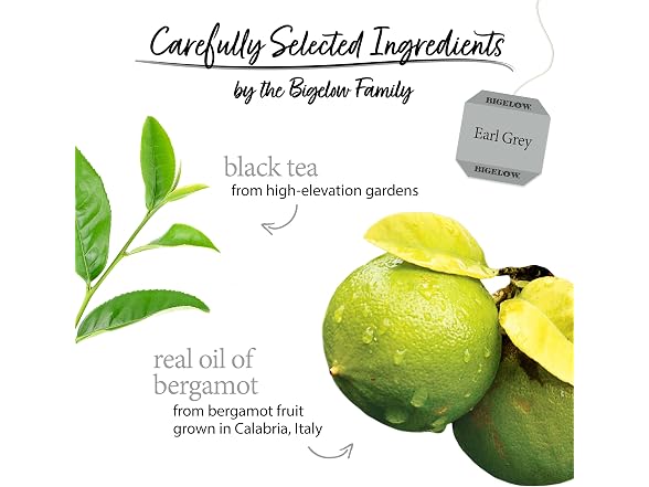 6PK Bigelow Tea Earl Grey Flavored Black Tea