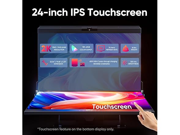 Mobile Pixels Geminos X 24" Monitor