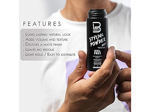 (3 Pack) Level 3 Styling Powder, Dust, 2.1 oz