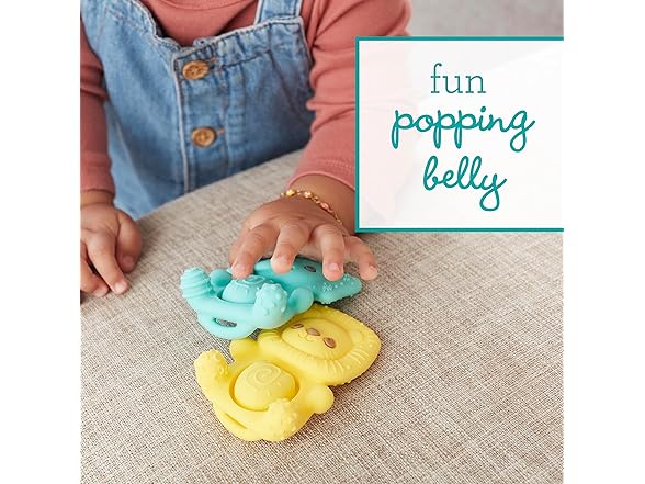 Infantino Teethimal Pop Pals Sensory Popper Toy