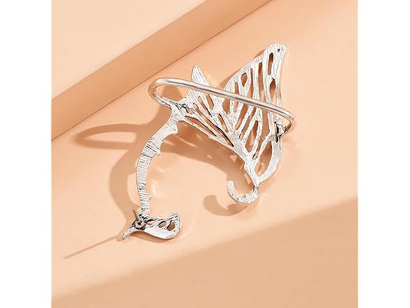 W Weilirian Gothic Elf Fairy Cuff Earrings