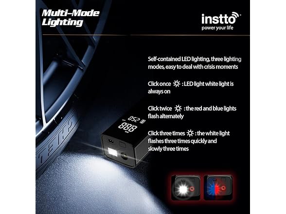 Instto Smart Portable Air Pump
