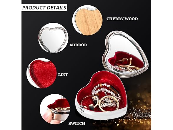 LIKSANGMETALS Heart Jewelry Box