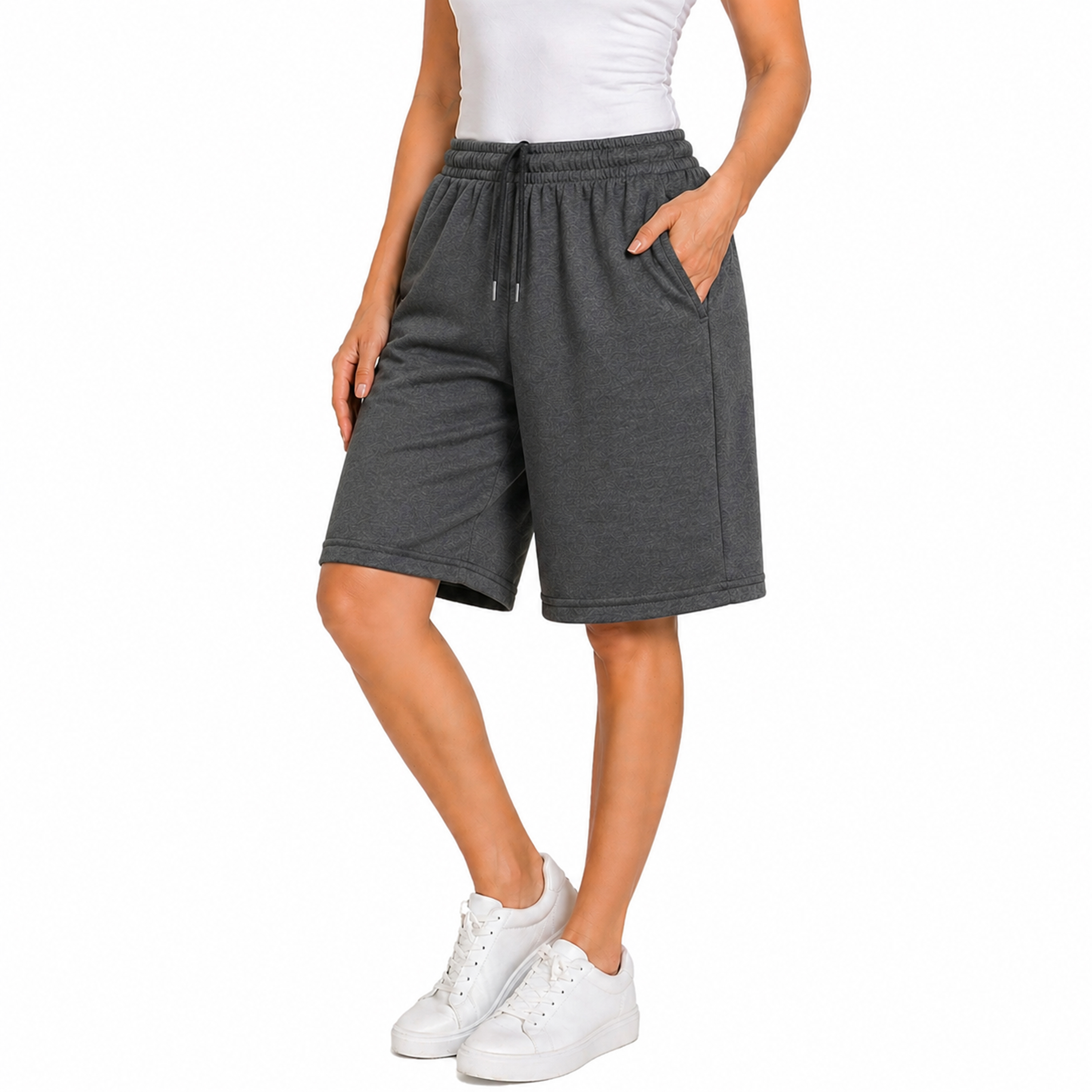 5Pk Womens Loose Fit Lounge Shorts - Gallery 13