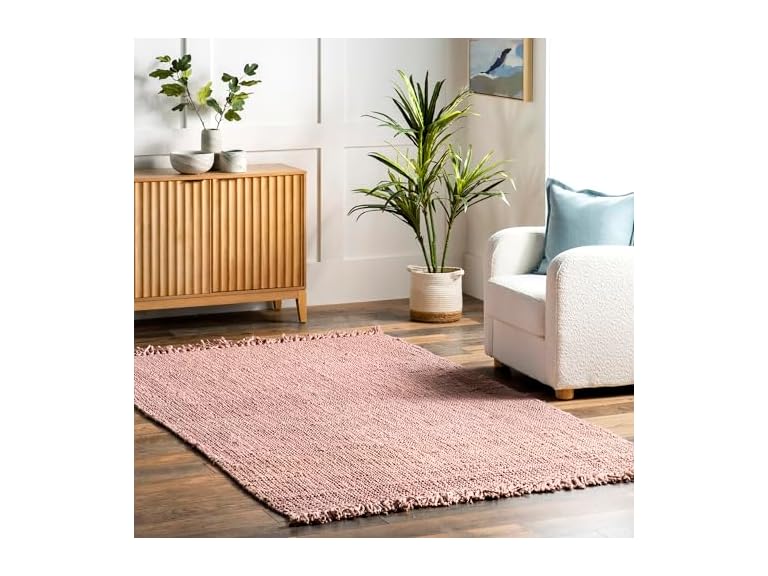 Nuloom Daniela Pink Handmade Jute Rug