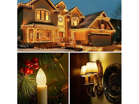 Brightown 25 Pack C7 Led Replacement Christmas Light Bulb