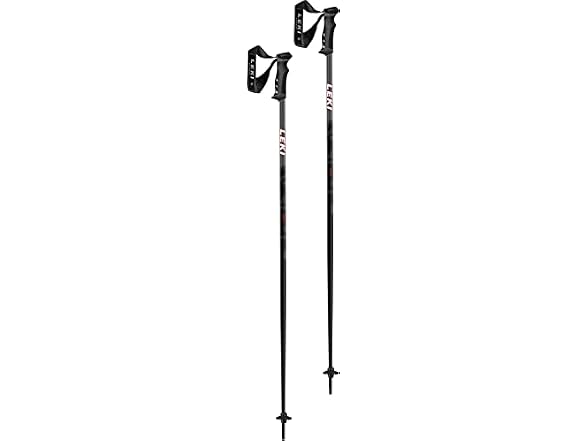 LEKI QNTM Ski Pole Pair - Black/Red 115