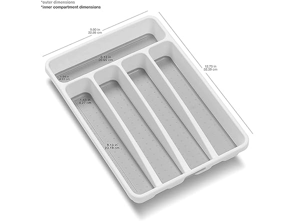madesmart Mini Silverware Tray, White