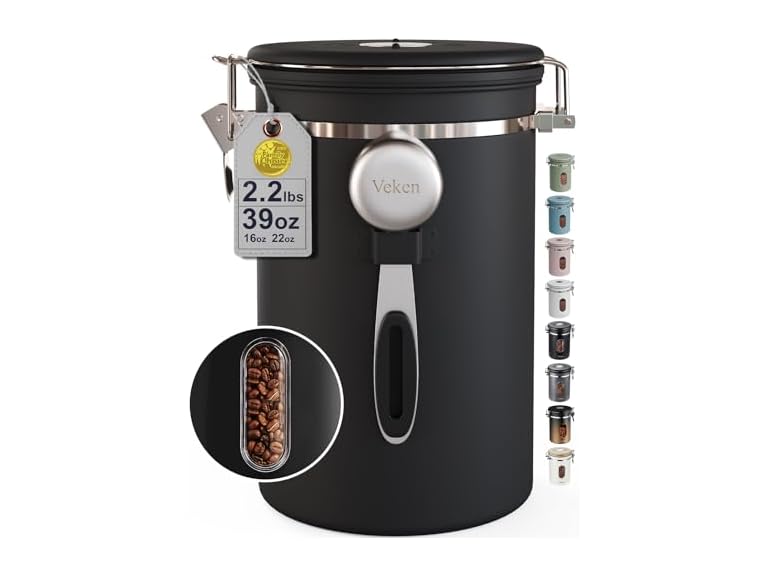 Veken Coffee Canister with Window