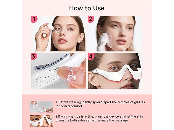 Under-Eye Red Light Therapy Device