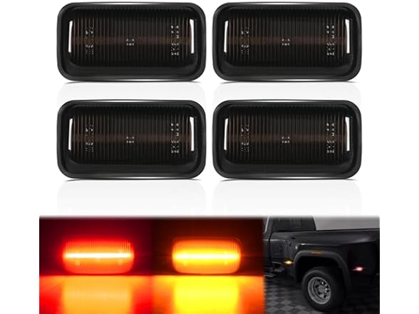 Nilight Fender Side Marker Lights 4 PCS