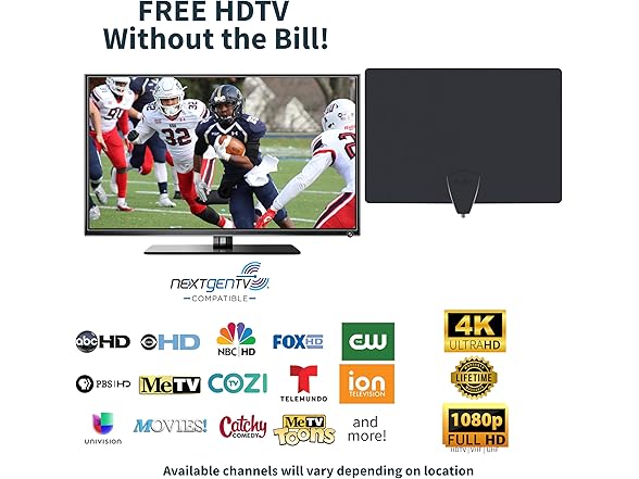 Antennas Direct ClearStream Flex Amplified Indoor TV Antenna