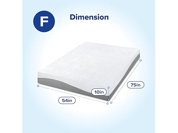 Olee Sleep 10" Gel Foam Full Mattress