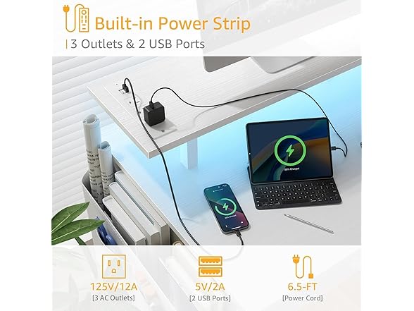 White Computer Desk