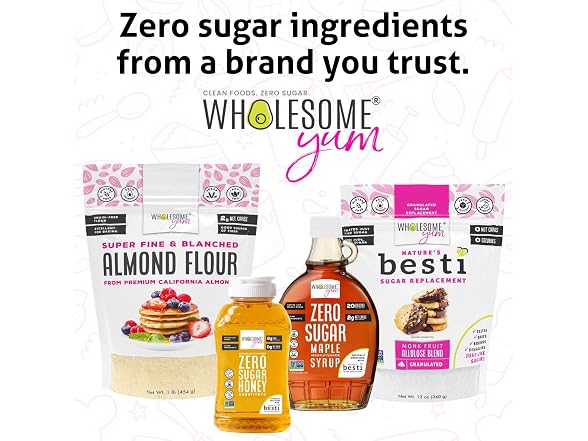 Wholesome Yum Zero Sugar Honey Substitute