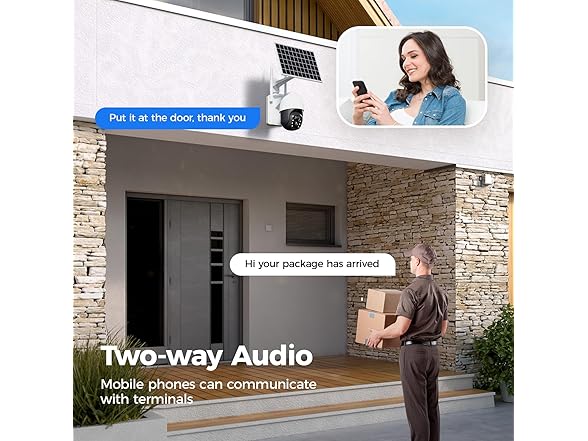 Auhavor W0092 Solar Security Cameras Wireless Outdoor (Open Box)