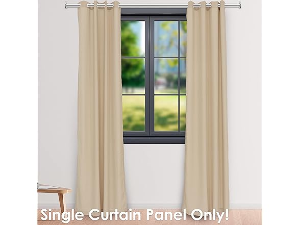 Sunnydaze Panel Light-Filtering Indoor/Outdoor Curtain