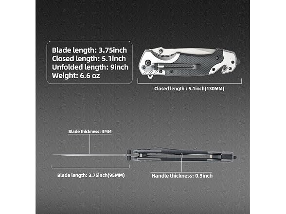 ZPFOE GAR-68 (2 Pack) Folding Pocket Knife Multitool