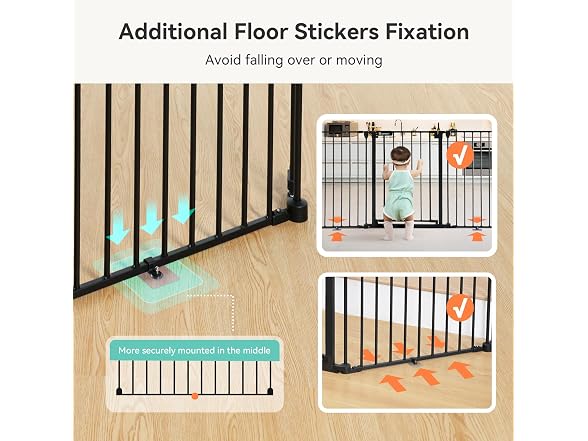 COMOMY 127.8" Extra Wide Baby Gate