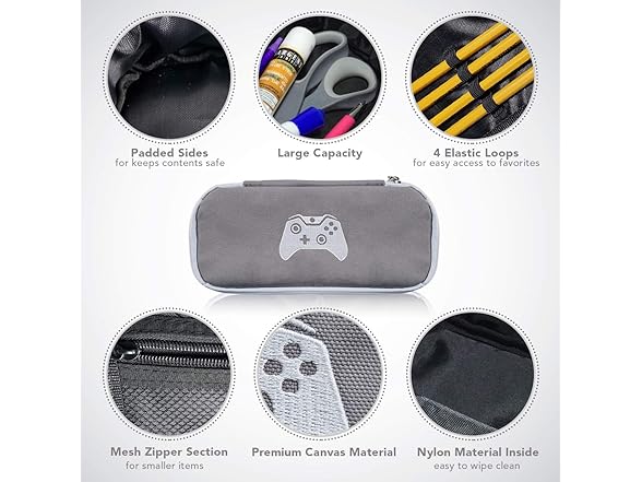 L LIFETIME Pencil Case Organizer Zipper Pouch