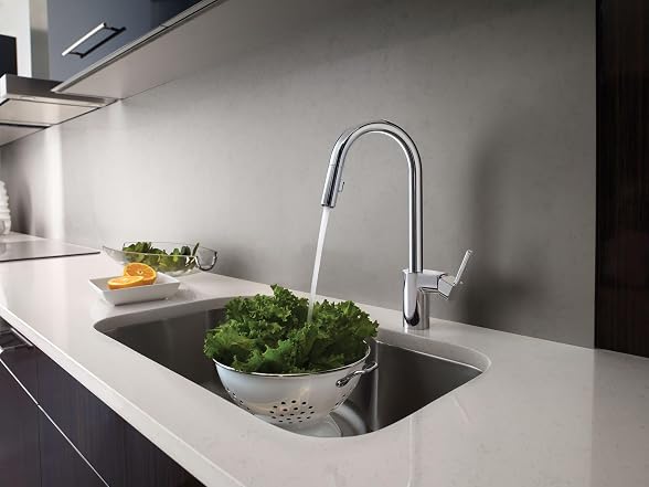 Moen Align Chrome One-Handle Modern Kitchen Pulldown Faucet