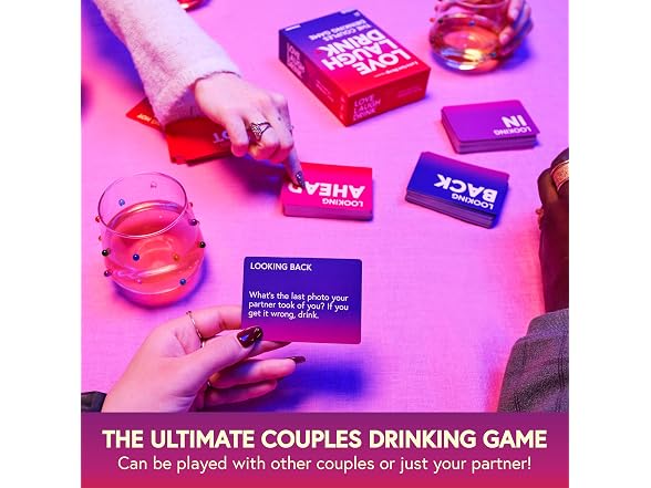 Love Laugh Drink, A Couples Drinking Card Game by Relatable