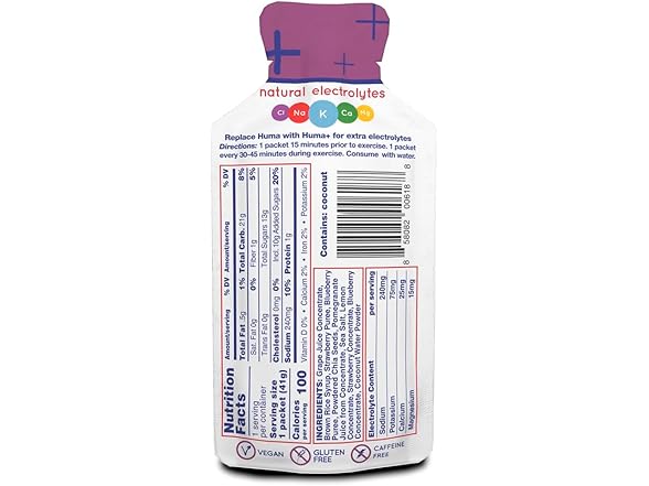 HUMA Food CHIA Energy Gel Plus Berries