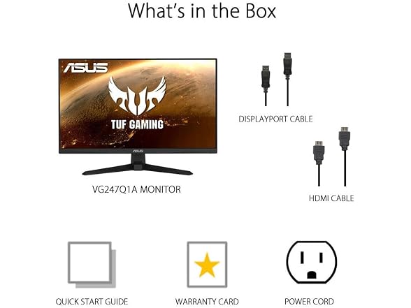 ASUS TUF Gaming VG247QY1A- 23.8”  Gaming Monitor