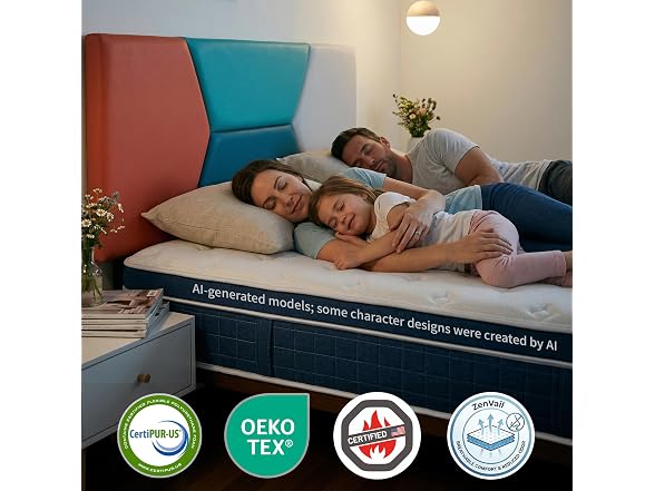 CorePillow Twin 14" Medium Firm Hybrid Mattress