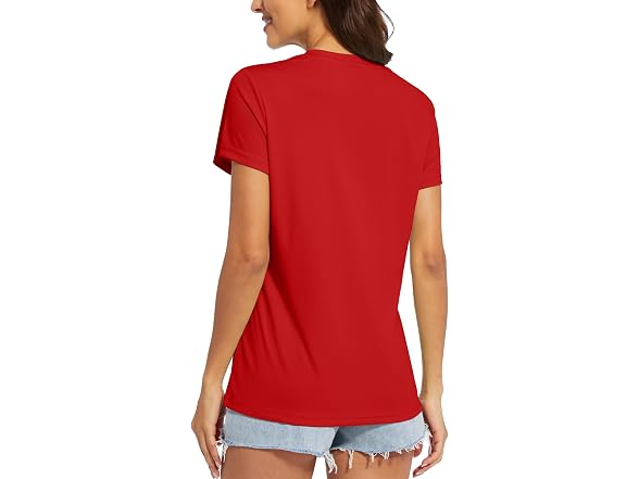 Magcomsen Women (XL) T Shirts V Neck Exercise Top