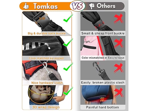 Tomkas Small Dog Sling Carrier