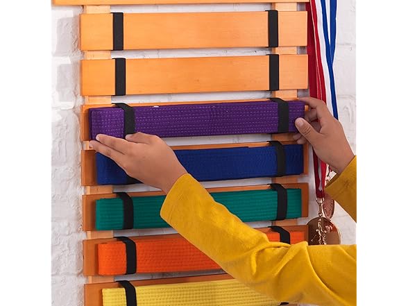 KidKraft Martial Arts Wooden Belt Holder