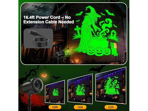Nagudenfo 12-in-1 Halloween Projector