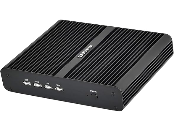 KINGDEL NC860 Fanless Mini PC, Slim Desk