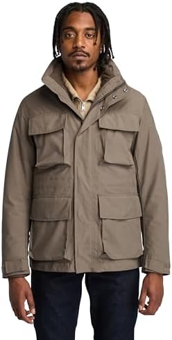 Timberland Men's Water Resistant 3In1 Jacket, Chocolate Chip, Medium