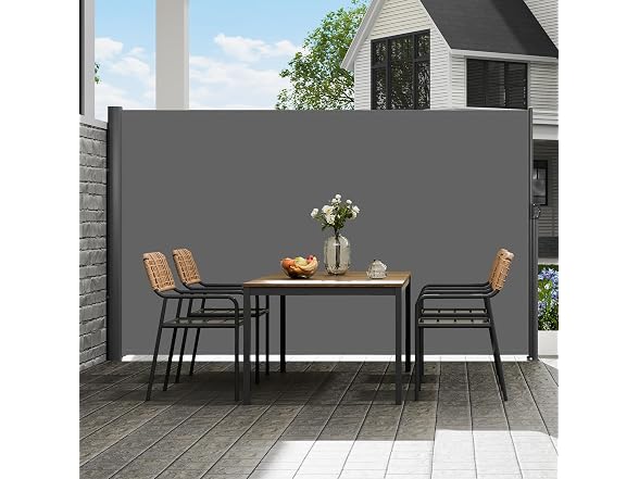 Retractable Side Awning, 63''x 118'' Aluminum
