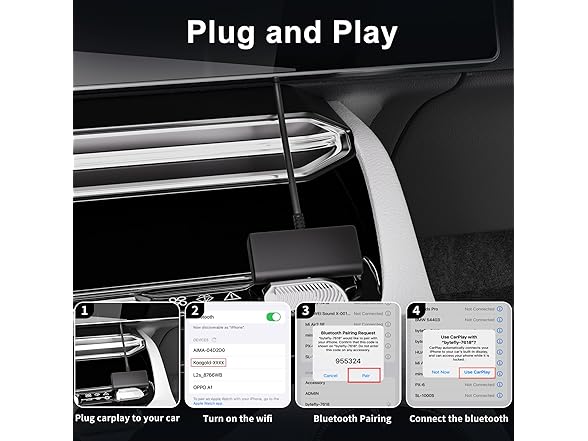 HRpart Mini Wireless CarPlay Adapter