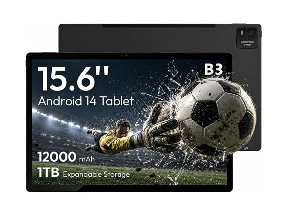 MESWAO 15.6 Inch Android 14 Tablet