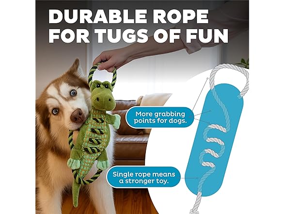 Ropiez Rope Interactive Dog Tug Toy