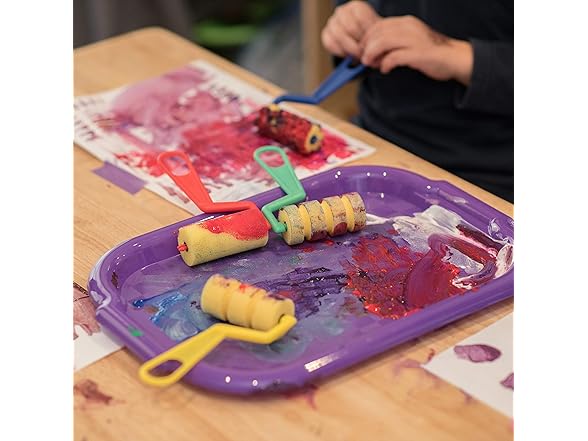 ECR4Kids Colorful Plastic Art Trays