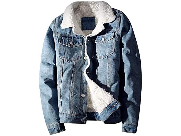 Idopy Men (L) Men`s Winter Fleece Lined Jacket