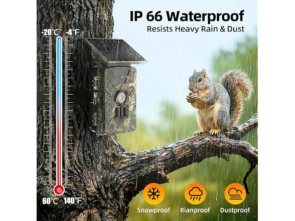 BoxLegend Solar Trail Camera WiFi 4K 60MP