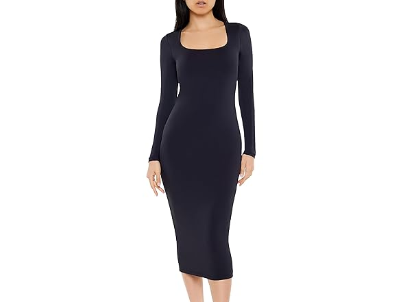 Forever 21 Women (S) Contour Sculpt Midi Dress