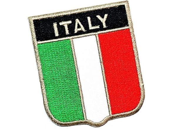 cotton fabric ONCEX Italy Flag Patch