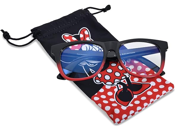 Minnie Mouse Glasses w-Pouch