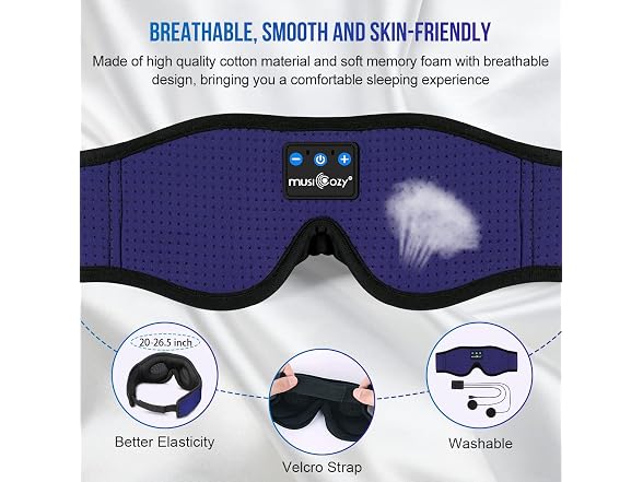 MUSICOZY 3D Bluetooth Sleep Headphones