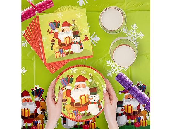 Christmas Party Supplies Set 176-Piece